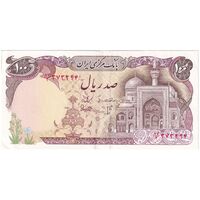 اسکناس 100 ریال (بنی صدر - نوبری) - تک - AU53 - جمهوری اسلامی