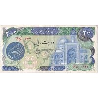 اسکناس 200 ریال (اردلان - مولوی) فیلیگران شاه - تک - EF40 - جمهوری اسلامی