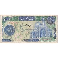 اسکناس 200 ریال (اردلان - مولوی) بدون فیلیگران - تک - VF35 - جمهوری اسلامی