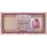 اسکناس 100 ریال 1333 - تک - EF40 - محمد رضا شاه