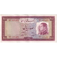 اسکناس 100 ریال 1333 - تک - AU50 - محمد رضا شاه