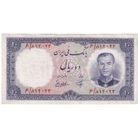 اسکناس 10 ریال 1337 - تک - UNC60 - محمد رضا شاه