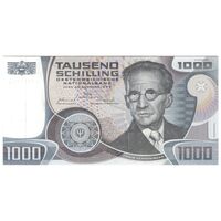 اسکناس 1000 شیلینگ 1983 جمهوری دوم - اروین شرودینگر - تک - UNC61 - اتریش