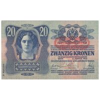 اسکناس 20 کرون بدون تاریخ (1919) جمهوری آلمان-اتریش - انتشار دوم - تک - UNC61 - اتریش