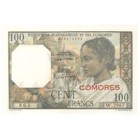 اسکناس 100 فرانک بدون تاریخ (1963) ایالت خودمختار فرانسه - تک - UNC61 - کومور