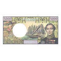 اسکناس 5000 فرانک بدون تاریخ (2010-2012) قلمرو های فرادریایی - Barroux-Noyer-Besse - تک - UNC61 - فرانسه