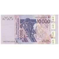 اسکناس 10000 فرانک 2018 - تک - UNC63 - کشورهای غرب آفریقا (ساحل عاج)