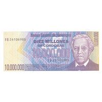 اسکناس 10000000 کوردوبا بدون تاریخ (1990) جمهوری - تک - UNC64 - نیکاراگوئه