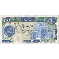 اسکناس 200 ریال (اردلان - مولوی) بدون فیلیگران - تک - EF45 - جمهوری اسلامی