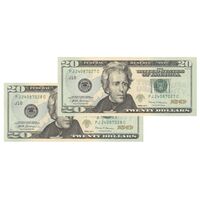 اسکناس 20 دلار 2017 جمهوری فدرال - جفت - UNC63 - آمریکا