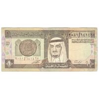 اسکناس 1 ریال بدون تاریخ (1984) فهد بن عبدالعزیز آل سعود - تک - VF30 - عربستان سعودی