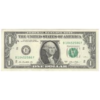 اسکناس 1 دلار 2013 جمهوری فدرال - B (نیویورک) - تک - AU58 - آمریکا