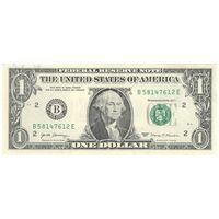 اسکناس 1 دلار 2017 جمهوری فدرال - B (نیویورک) - تک - AU55 - آمریکا