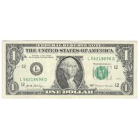 اسکناس 1 دلار 2017 جمهوری فدرال - L (سان فرانسیسکو) - تک - AU50 - آمریکا
