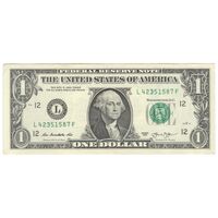 اسکناس 1 دلار 2003 جمهوری فدرال - L (سان فرانسیسکو) - تک - EF45 - آمریکا