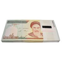 بسته اسکناس 1000 ریال (جعفری - شیبانی) - شماره دوقلو - UNC - جمهوری اسلامی