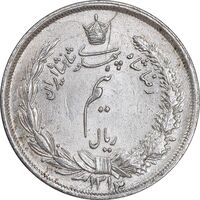 سکه نیم ریال 1313 - 3 تاریخ کوچک - MS61 - رضا شاه