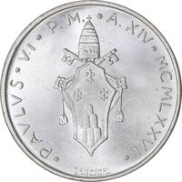 سکه 500 لیره پاپ پل ششم - MS64 - واتیکان