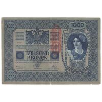 اسکناس 1000 کرون 1902(1919) جمهوری آلمان-اتریش - تک - VF25 - اتریش