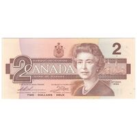 اسکناس 2 دلار 1986 الیزابت دوم - تک - UNC64 - کانادا