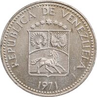 سکه 10 سنتیمو 1971 جمهوری چهارم - MS63 - ونزوئلا