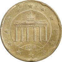 سکه 20 یورو سنت 2002D جمهوری فدرال - نقشه اول - UNC61 - آلمان