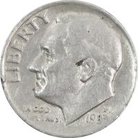 سکه 1 دایم 1983P روزولت - EF45 - آمریکا