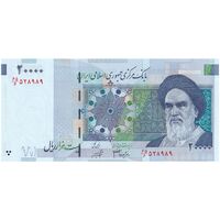 اسکناس 20000 ریال (جعفری - شیبانی) فیلیگران 7 - تک - UNC62 - جمهوری اسلامی