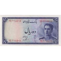 اسکناس 10 ریال سری سوم - تک - UNC60 - محمد رضا شاه