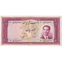 اسکناس 100 ریال کراواتی 1332 - تک - VF25 - محمد رضا شاه