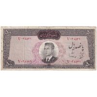 اسکناس 500 ریال (بهنیا - سمیعی) - تک - VF30 - محمد رضا شاه