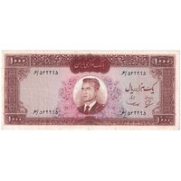 اسکناس 1000 ریال (بهنیا - سمیعی) - تک - VF35 - محمد رضا شاه
