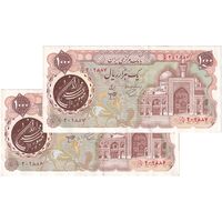 اسکناس 1000 ریال (اردلان - مولوی) سورشارژ قهوه ای - جفت - AU53 - جمهوری اسلامی