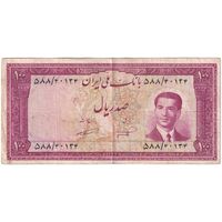 اسکناس 100 ریال کراواتی 1332 - تک - VF30 - محمد رضا شاه