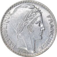 سکه 20 فرانک 1938 جمهوری سوم - AU58 - فرانسه