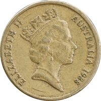 سکه 2 دلار 1988 الیزابت دوم - EF45 - استرالیا