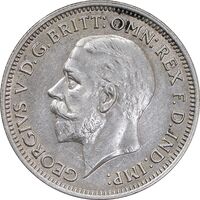 سکه 6 پنس 1936 جرج پنجم - AU55 - انگلستان