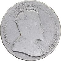 سکه 25 سنت 1910 ادوارد هفتم - F - کانادا