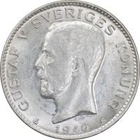 سکه 1 کرون 1940 گوستاو پنجم - MS63 - سوئد