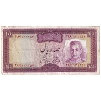 اسکناس 100 ریال (آموزگار - جهانشاهی) - تک - VF30 - محمد رضا شاه