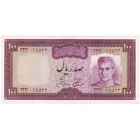 اسکناس 100 ریال (آموزگار - جهانشاهی) - تک - UNC61 - محمد رضا شاه