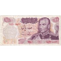 اسکناس 100 ریال 1350 - تک - VF30 - محمد رضا شاه