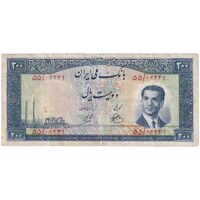 اسکناس 200 ریال 1330 - تک - VF25 - محمد رضا شاه