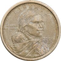 سکه یک دلار 2000D جمهوری فدرال - ساکاگاوا (دختر سرخپوست) - AU58 - آمریکا