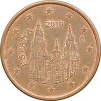 سکه 5 یورو سنت 2010 خوآن کارلوس یکم - AU58 - اسپانیا