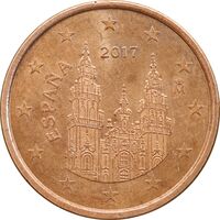 سکه 5 یورو سنت 2017 فلیپه ششم - MS61 - اسپانیا