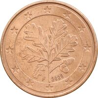 سکه 5 یورو سنت 2008F جمهوری فدرال - AU55 - آلمان