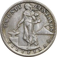 سکه 20 سنتاوو 1944 مشترک المنافع - AU53 - فیلیپین