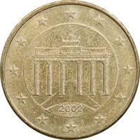 سکه 10 یورو سنت 2002F جمهوری فدرال - AU58 - آلمان