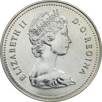 مدال یادبود 1 دلار 1980 الیزابت دوم - AU - cleaned - کانادا